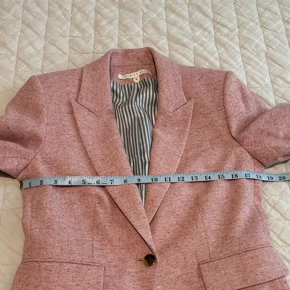 Veronica Beard Steele Heathered Dickey Jacket, size 8, pink - Picture 7 of 10